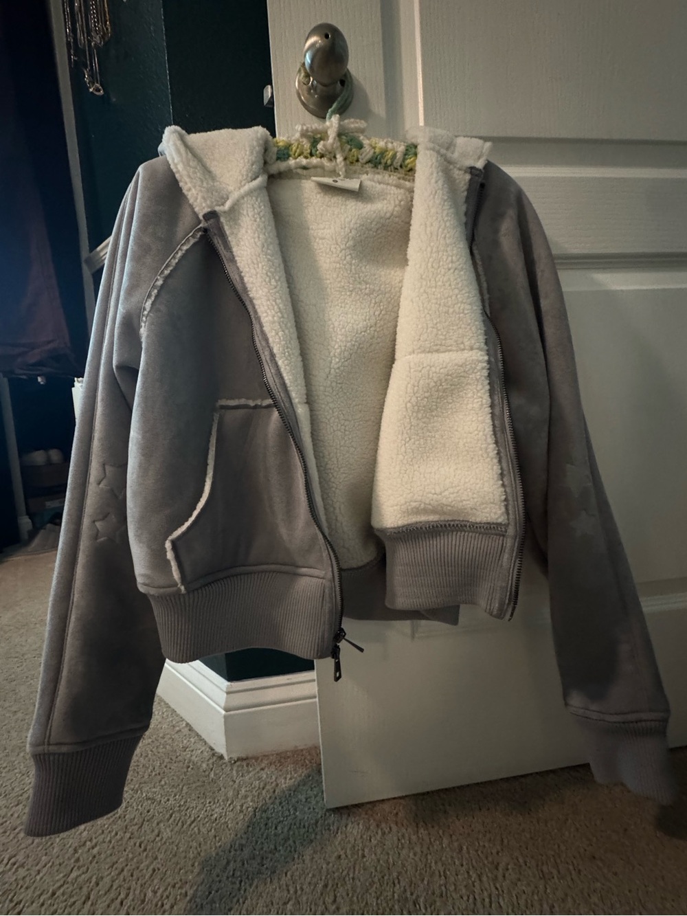 Folklore Taylor Swift faux shearling jacket